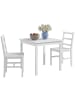 HOMCOM Essgruppe in Weiß 75L x 75B x 75H cm