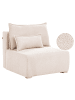 Beliani Sofaelement NERBO in Beige/Braun - (W) 100 x (H) 97 x (L) 106 cm