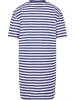 Urban Classics Urban Classics Damen Ladies Oversized Striped Tee Dress in white/darkblue