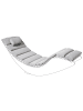 Beliani Auflagen BRESCIA PREMIUM in Grau - (W) 60 x (H) 5 x (L) 180 cm