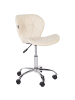 Beliani Bürostuhl VALETTA in Beige - (W) 48 x (H) 76 x (L) 48 cm