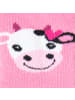 ewers 2er-Set Stoppersocken 2er Pack Kuh in sweater grau / chinapink