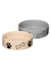 Ritzenhoff & Breker 2er Set Futternäpfe Mika Dog ø 18 cm in beige-grau