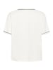 Kaffe T-shirt KAjamie Loose fit in Chalk W. Black Deep Contrast