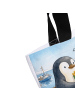 Mr. & Mrs. Panda Shopper Tasche Pinguin Pommestüte Design mit Sp... in Weiß