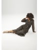 Aniston CASUAL Maxikleid in schwarz-beige-hellbeige