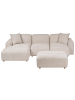 Beliani 3-tlg Modulsofa HEDE in Beige rechtsseitig