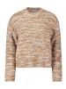 BETTY & CO Strickpullover mit Struktur in Camel/Light Blue