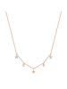 Eastside NY Kette mit Anhänger Edelstahl roségold Preciosa weiß in roségold