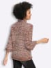 Heine Pullover in dunkelrot-cognac-gemustert