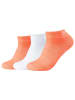 Skechers Skechers 3PPK Mesh Ventilation Socks in Orange