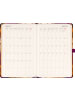 NOTIQUE Planbook Notizbuch 2027 mit Gummiband in Vintage-Blumen - 13 x 21 cm