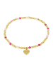 Amor Armband Edelstahl, IP silber+gold in Rosa