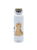Mr. & Mrs. Panda Sportflasche Einhorn Katze ohne Spruch in Weiß