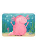 Mr. & Mrs. Panda Magnet Axolotl Hurra Design ohne Spruch in Weiß