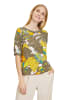 Betty Barclay Schlupfbluse mit Muster in Khaki/Yellow