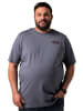 Men Plus Kurzarm T-Shirt in steinblau