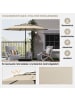 COSTWAY 300cm Sonnenschirm windfest stabil in Beige