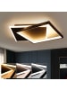 ZMH Deckenleuchte LED in schwarz eckig 44W Modern Dimmbar L 44 CM