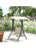 Outsunny Hollywoodschaukel 150L x 120B x 182H cm Cremeweiß