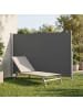 SONGMICS Seitenarmmarkise Sheld in Anthrazit - (B)500 x (H)180 x (T)1 cm