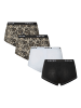 Pieces 4er-Pack Boxershorts in Silver Gray