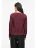 Vila Kurzer Feinstrick Cardigan Weiche Strickjacke VIRIL in Rot-3
