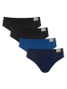 Sloggi Slip 4er Pack in Schwarz/Blau