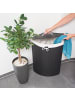 relaxdays 2 x Eckwäschekorb in Schwarz - (B)49,5 x (H)65 x (T)37 cm