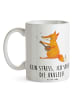 Mr. & Mrs. Panda Tasse Ukulele Entspannung mit Spruch in Weiß