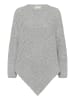 Cream Poncho CRHoliday Loose fit in Light Grey Melange