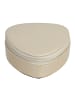 Windrose Merino Schmuckkasten Leder 9.5 cm in beige