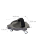 relaxdays Knieschoner in Schwarz - (B)22 x (H)9 x (T)29,5 cm