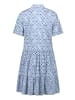 CARTOON Blusenkleid mit Muster in Weiß/Hellblau