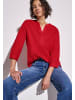 Street One Leinenmix-Bluse in Unifarbe in Rot