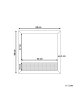Beliani Wandspiegel ROSELL in /Braun - (W) 60 x (H) 60 x (L) 2 cm