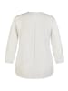 Rabe Kurzarmbluse für Damen in Weiß