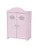 roba Puppenschrank Prinzessin Sophie – rosa lackiert, mit Stange & Boden