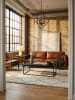 KADIMA DESIGN Couchtisch 120x60x40 cm Mango Massivholz / Metall Sofatisch