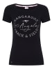 Kangaroos Print-Shirt in schwarz
