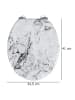Wenko Onyx WC-Sitz, MDF in Grau, (B) 34,5 x (L) 41 cm