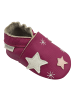 Bemesu Baby Krabbelschuhe aus Leder, weiche Lauflernschuhe mit rutschfester Sohle 