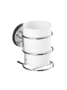 Wenko Vacuum-Loc® Wand Zahnputzbecher Milazzo 2er Set, Vacuum-Loc® Wand Zahnputzbecher Mod. Milazzo 2er Set in Chrom
