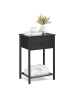 VASAGLE Nachttisch Bellah in Schwarz - (B)38.1 x (H)61.1 x (T)28.1 cm