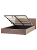 Beliani Doppelbett ORBEY in Braun - (W) 197 x (H) 88 x (L) 212 cm