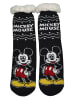 MICKEY Disney Mickey Maus Hüttensocken Kuschelsocken Socken in schwarz/weiß