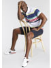 Delmao Poloshirt in weiss-bunt gestreift