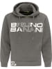 Bruno Banani Hoodie ohne Reißverschluss BROOKS in Anthrazit / Melange