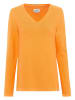 Camel Active Feinstrickpullover mit V-Ausschnitt in Orange