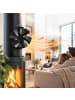relaxdays Kaminventilator in Schwarz - (B)17 x (H)21,5 x (T)11 cm